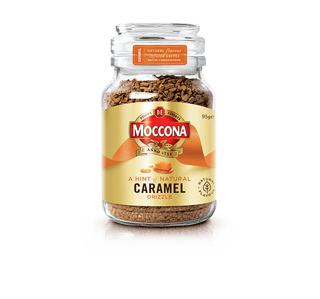 moccona instant hint of natural caramel drizzle packshot